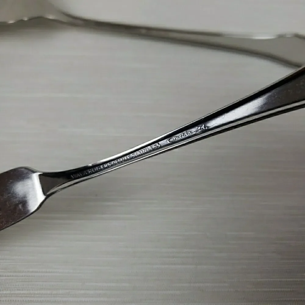 Oneida Roger Deluxe Summer Mist Autumn Glow Serving Fork, Butter Knife Stainless